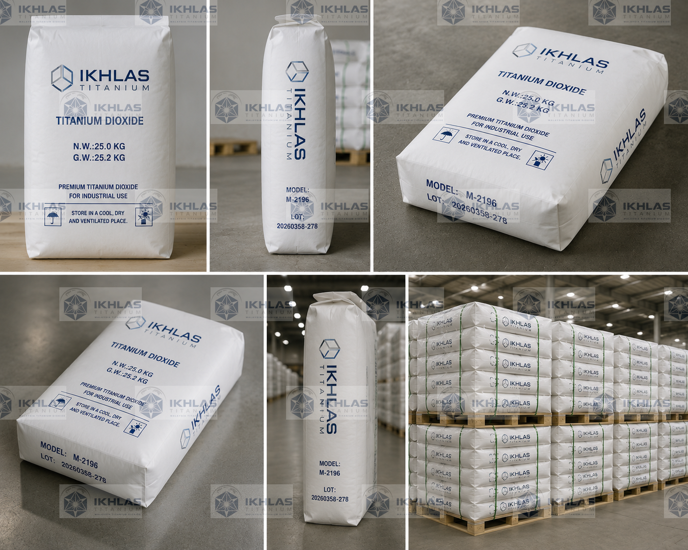 M-2196 titanium dioxide product packaging