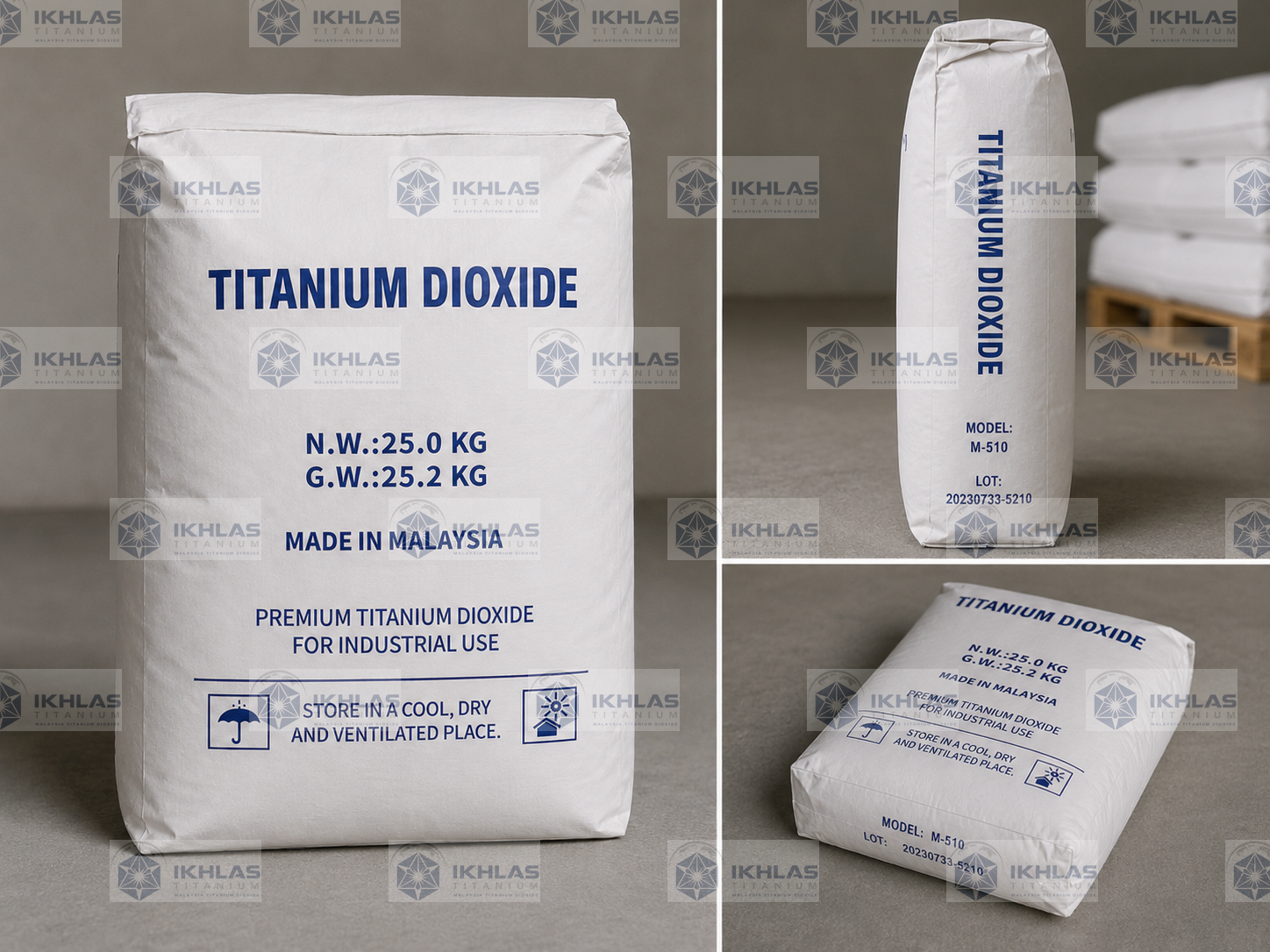 M-510 titanium dioxide product packaging
