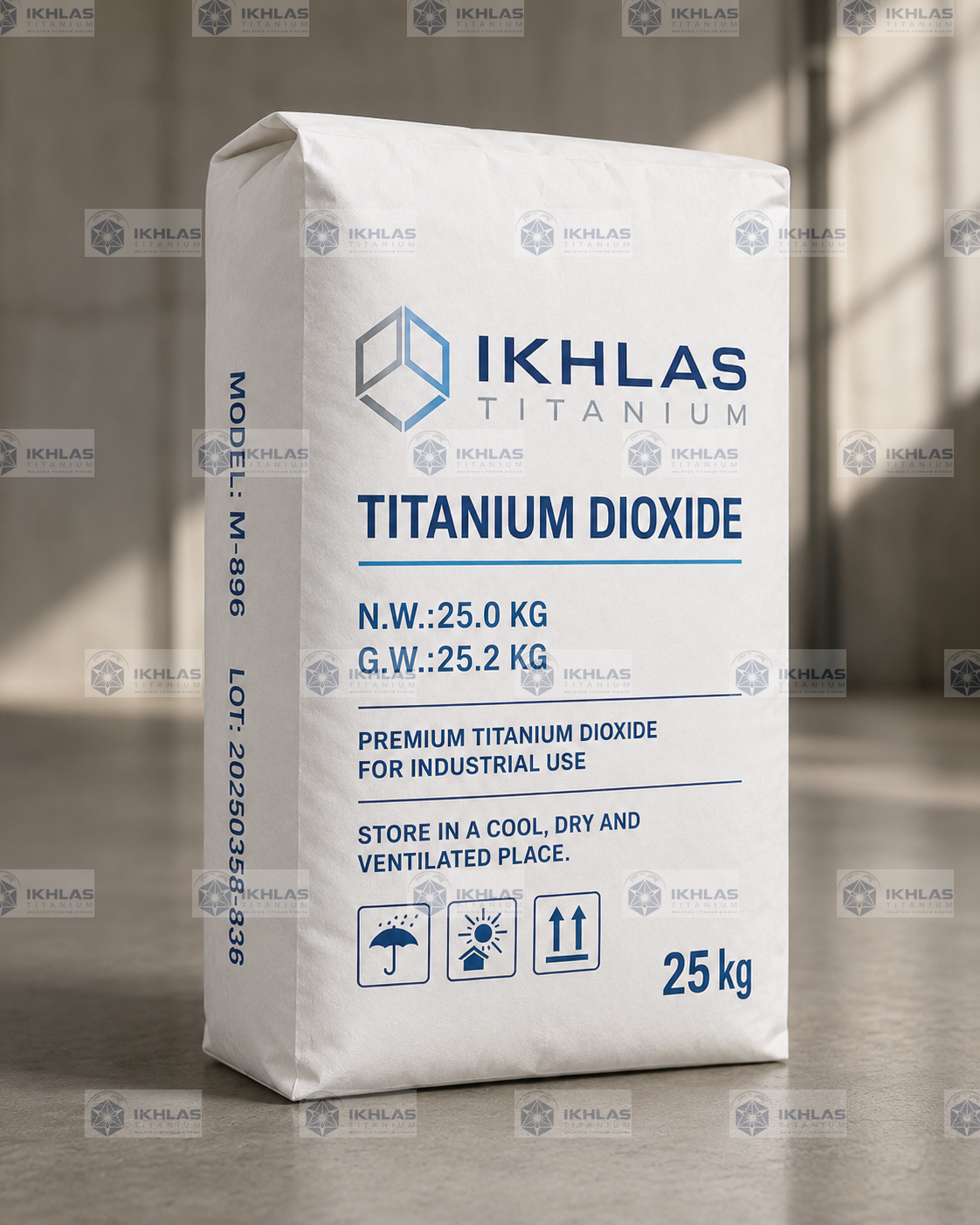 M-896 titanium dioxide product packaging