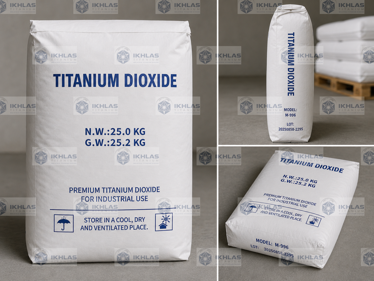 M-996 titanium dioxide product packaging